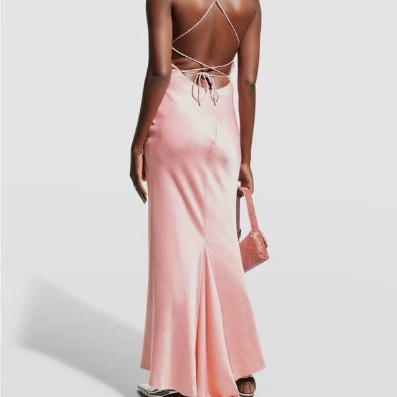 Alice + Olivia Elegant One-Shoulder Pink Gown - Picture 5 of 10